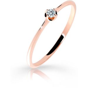 Cutie Diamonds Jemný prsteň z ružového zlata s briliantom DZ6729-2931-00-X-4 48 mm vyobraziť