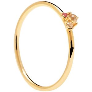 PDPAOLA Romantický pozlátený prsteň zo striebra ROSÉ BLUSH AN01-192 50 mm vyobraziť