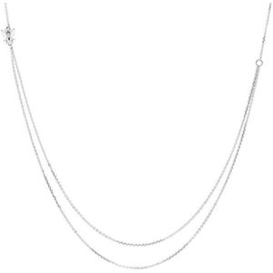 PDPAOLA Elegantný dvojitý náhrdelník zo striebra BREEZE Silver CO02-202-U vyobraziť