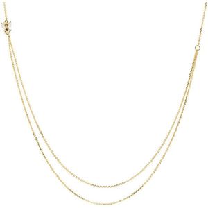 PDPAOLA Elegantný pozlátený dvojitý náhrdelník zo striebra BREEZE Gold CO01-202-U vyobraziť