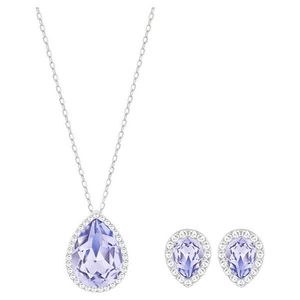 Swarovski Pôvabná sada šperkov s modrými kryštálmi Fashion Jewelry 5347548 (náušnice, náhrdelník) vyobraziť