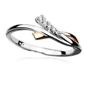 MOISS Krásny strieborný prsteň so zirkónmi R000093 53 mm vyobraziť