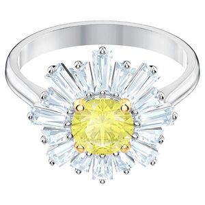 Swarovski Pôvabný kvetinový prsteň s kryštálmi Sunshine 5482701 52 mm vyobraziť