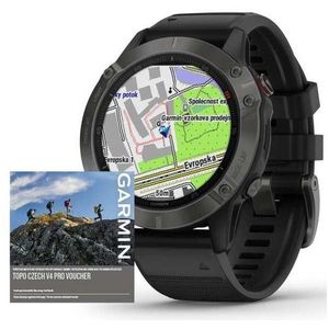 Garmin Fenix6X PRO Sapphire, GrayDLC/Black Band vyobraziť