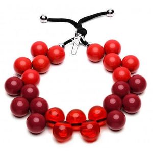 #ballsmania Originálne náhrdelník C206SEAS-020 - Rosso - Bordeaux - Rosso transp - Rosso vyobraziť