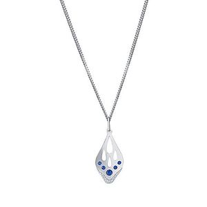 Praqia Krásny strieborný náhrdelník Blue Butterfly KO6410_CU040_45_RH (retiazka, prívesok) vyobraziť