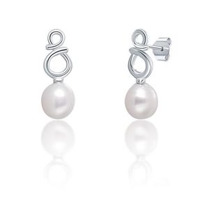 JwL Luxury Pearls Jemné strieborné náušnice s pravými bielymi perlami JL0683 vyobraziť