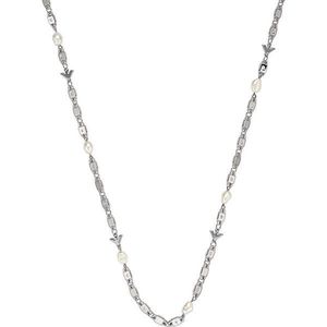 Emporio Armani Luxusný dámsky strieborný náhrdelník s kryštálmi a perlami EG3472040 vyobraziť