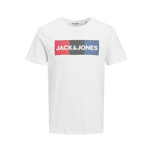 Jack&Jones PLUS Pánske tričko JJELOGO Regular Fit 12158505 White 3XL vyobraziť