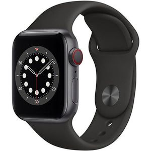 Apple Apple Watch Series 6 GPS + Cellular, 44mm Space Grey Aluminium Case with Black Sport Band - Regular vyobraziť