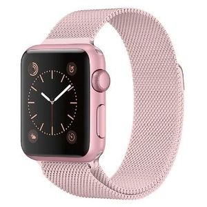 4wrist Ocelový milánský tah pro Apple Watch - Růžová 42/44 mm vyobraziť
