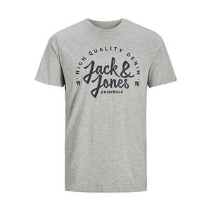 Jack&Jones Pánske tričko JJKIMBEL 12195823 Light Grey Melange S vyobraziť