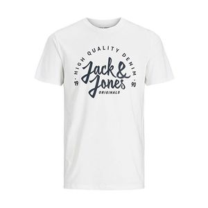 Jack&Jones Pánske tričko JJKIMBEL 12195823 White S vyobraziť