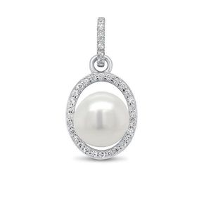 Brilio Silver Elegantný strieborný prívesok so zirkónmi a perlou PT02 vyobraziť