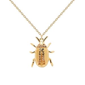 PDPAOLA Originálne pozlátený náhrdelník BALANCE Beetle Amulet CO01-257-U (retiazka, prívesok) vyobraziť