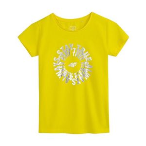 Dievčenské tričko 4F žlté vyobraziť