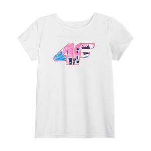 Dievčenské tričko 4F bielej vyobraziť