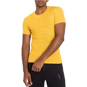 žlté pánske pletené tričko vyobraziť