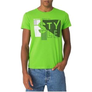 Zelené pánske tričko s potlačou style vyobraziť