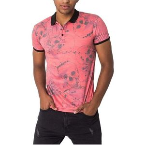Ružové pánske vzorované tričko vyobraziť