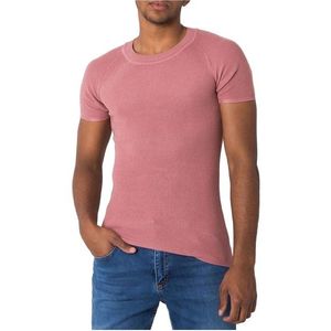 Ružové pánske pletené tričko vyobraziť
