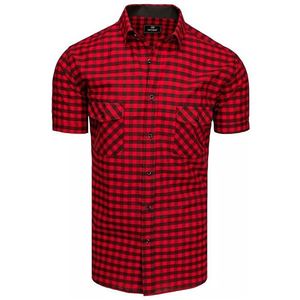 červeno-čierna pánska kockovaná košeĺa vyobraziť