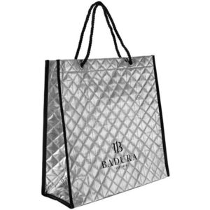Strieborná nákupná taška Badura vyobraziť