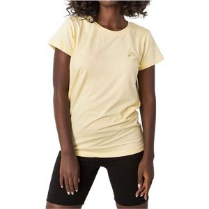 žlté dámske tričko s krátkym rukávom vyobraziť