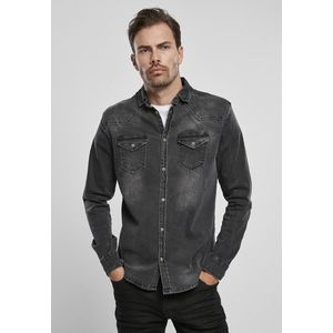 Brandit Riley Denim Shirt black - M vyobraziť