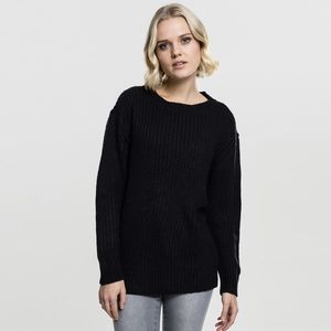 Dámsky sveter Urban Classics Ladies Basic Crew Sweater black - XS vyobraziť