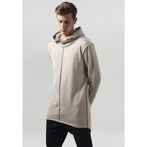 Urban Classics Long Slub Terry Open Edge Hoody sand - L vyobraziť