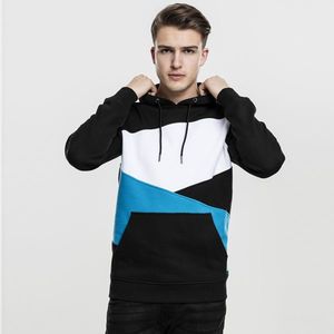 Pánska mikina Urban Classics Zig Zag Hoody blk/tur/wh - 2XL vyobraziť