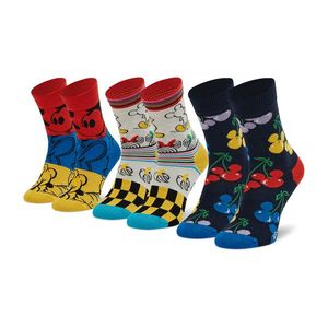 Súprava 3 párov vysokých ponožiek detských HAPPY SOCKS vyobraziť