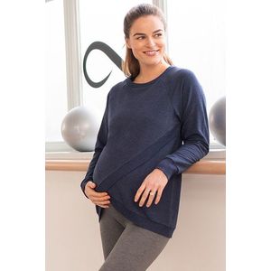 Modrá tehotenská mikina Sybil vyobraziť