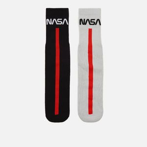 Cropp - Súprava 2 párov ponožiek NASA - Čierna vyobraziť
