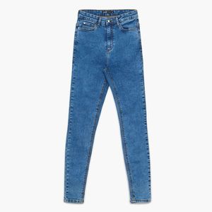 Cropp - Džínsy s vysokým pásom - Modrá vyobraziť
