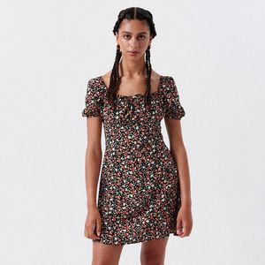 Cropp - Kvetinové šaty - Béžová vyobraziť