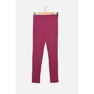 Trendyol Purple Straigt Fit Ribbed Knitted Trousers vyobraziť