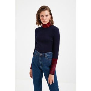 Trendyol Navy Turtleneck Knitwear Sweater vyobraziť