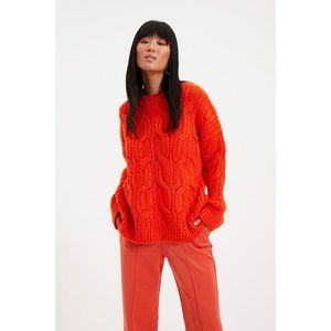 Trendyol Orange Knitted Detailed Knitwear Sweater vyobraziť