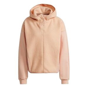 Adidas Essentials Golden Logo Sherpa Hoodie Womens vyobraziť