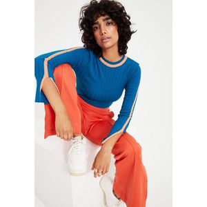 Trendyol Oil Sleeves Slit Detailed Knitwear Sweater vyobraziť