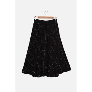 Trendyol Black Flared Skirt vyobraziť