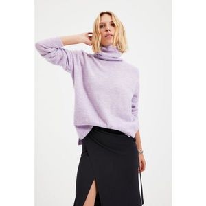Trendyol Lilac Turtleneck Knitwear Sweater vyobraziť