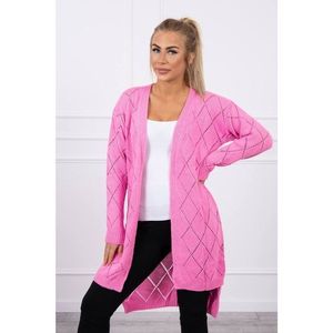 Sweater with a geometric pattern light pink vyobraziť