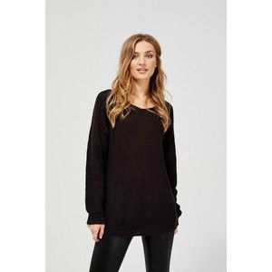 Loose knit sweater - black vyobraziť