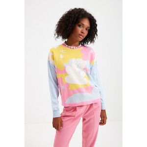 Trendyol Multicolor Jacquard Crew Neck Knitwear Sweater vyobraziť