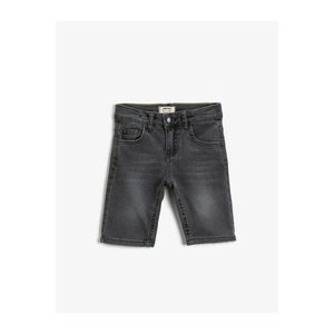 Koton Boy Gray Pocket Jean Shorts vyobraziť