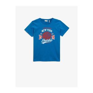 Koton Boy Blue Crew Neck T-Shirt vyobraziť