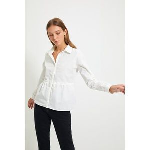 Trendyol Ecru Waist Detailed Shirt vyobraziť